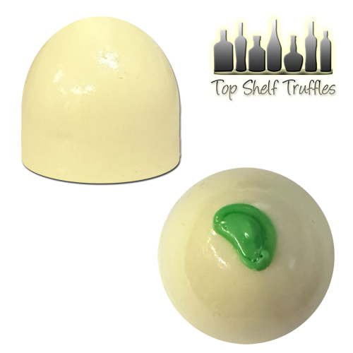 Gin and Tonic Truffles top and side view